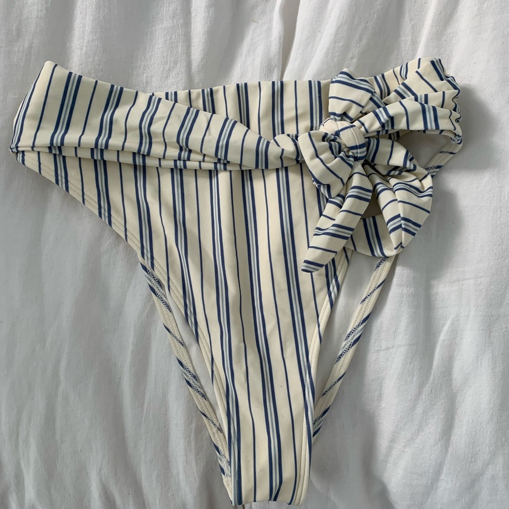Abercrombie and Fitch high-rise with adjustable waist tie bikini bottom